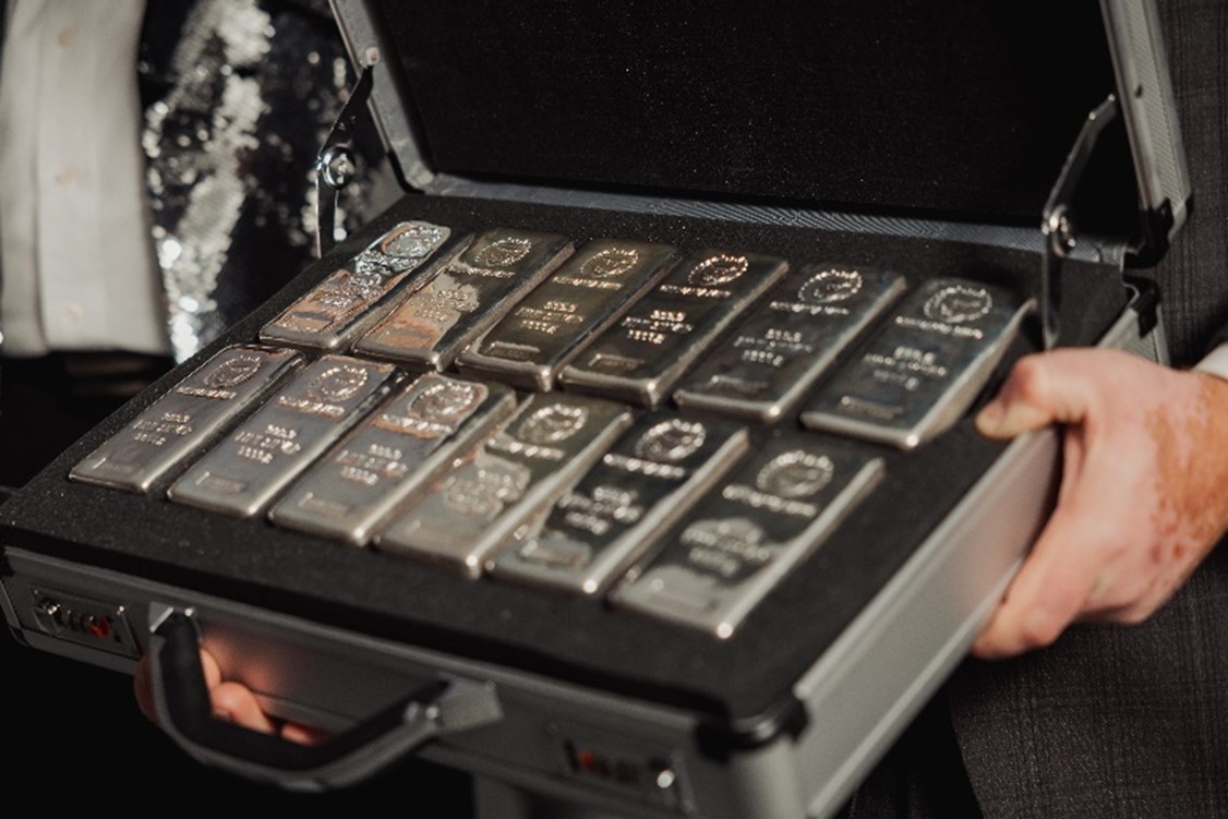 Every employee was gifted a silver bar thank you gift.